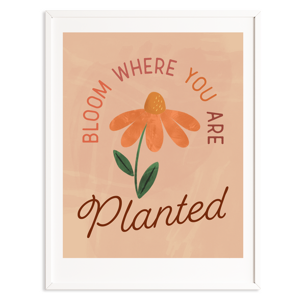 Bloom Where you are Planted Vinyl Sticker - Sweetpea and Co.
