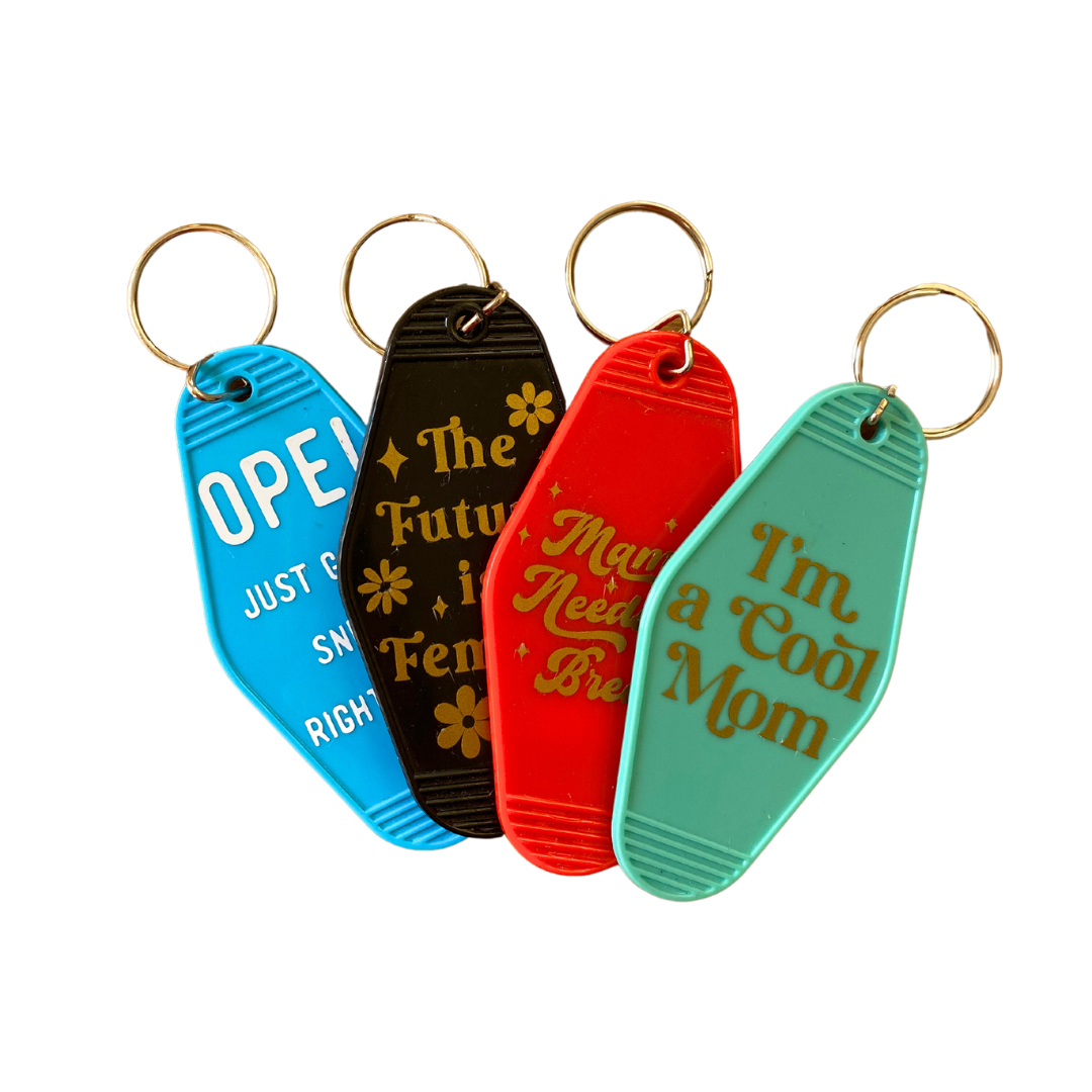 WHOLESALE Retro Inspired Motel Keychains | Unique Gift | Handmade Keychain | online Car Keys | Gift for Her | Gift for Him | Funny Keychains