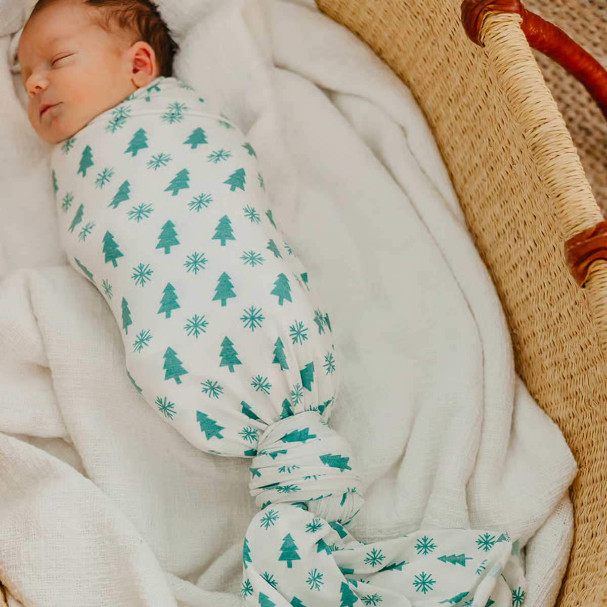 Knit Swaddle Blanket - Alps