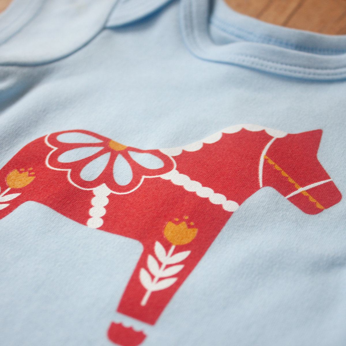 Dala Horse Baby Onesie