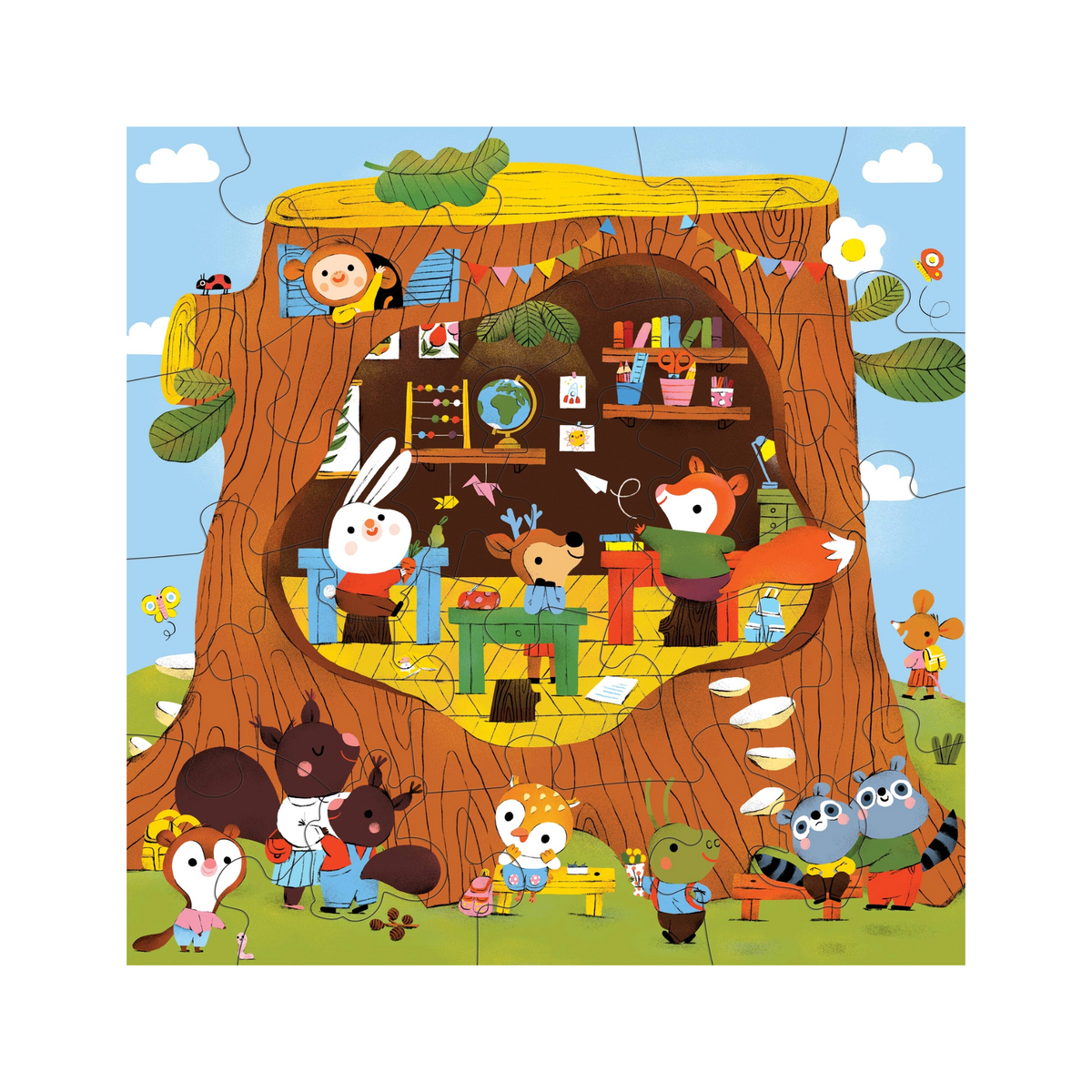 Forest School 25 Piece Floor Puzzle