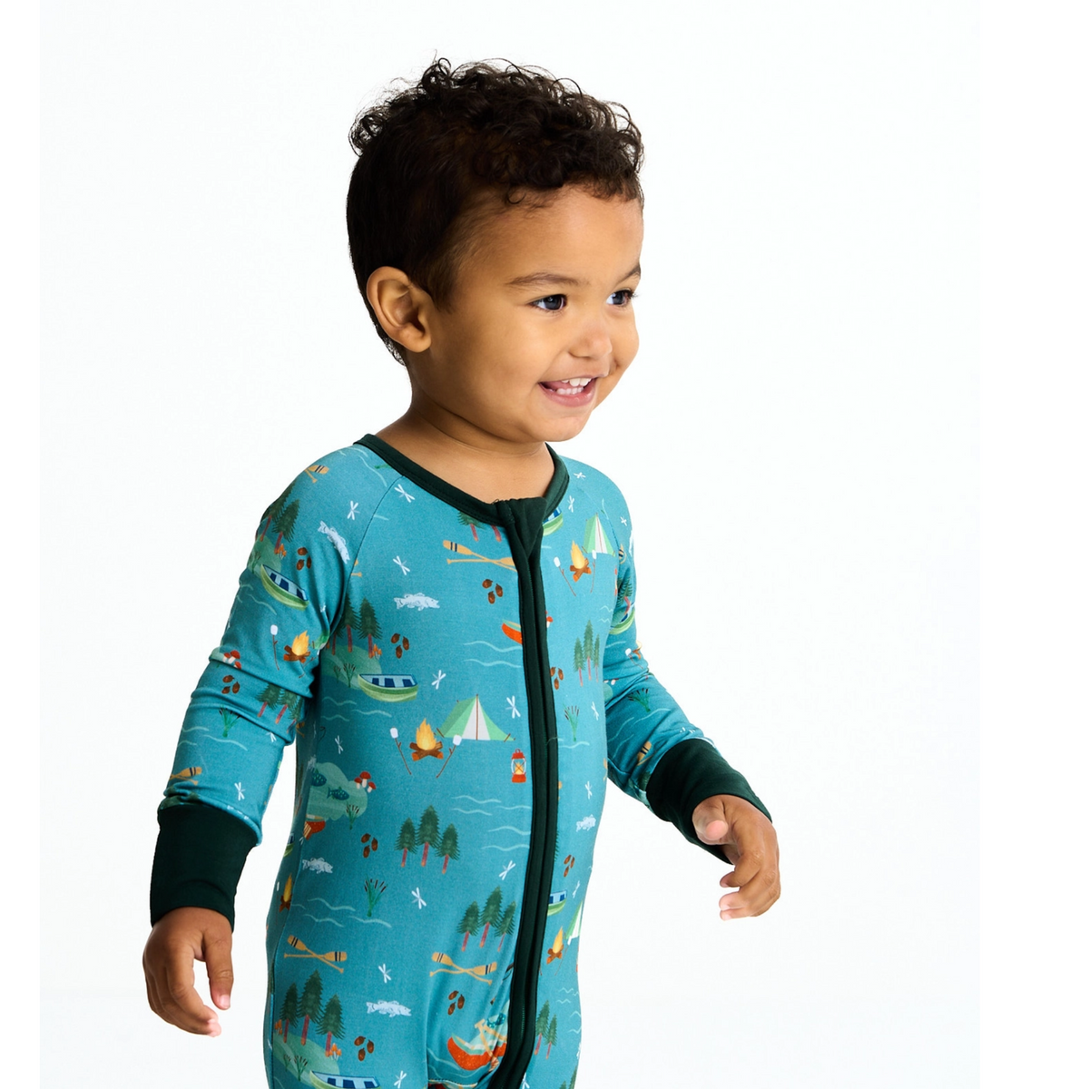 Lake Life Bamboo Convertible Baby Pajamas