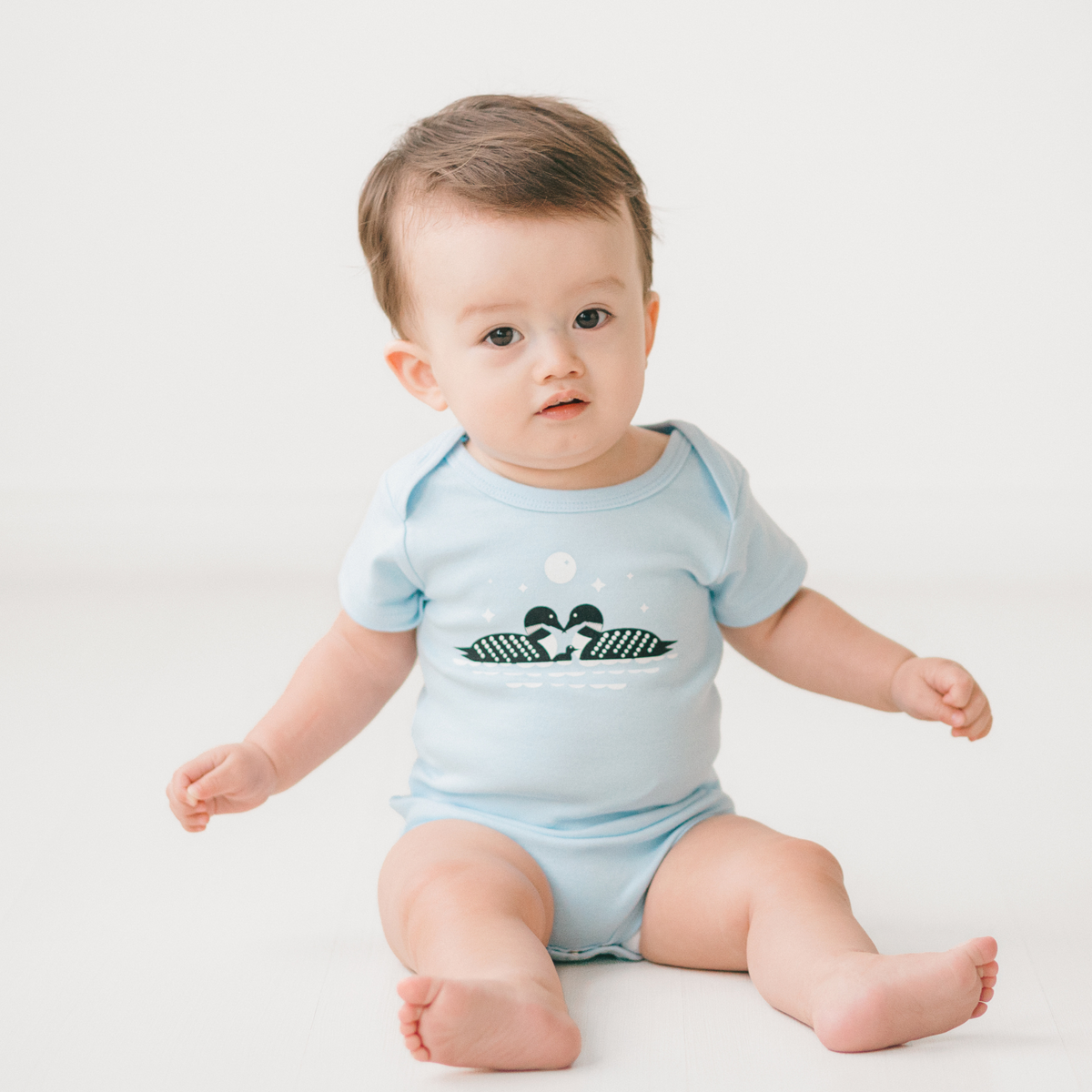 Loon Family Baby Onesie