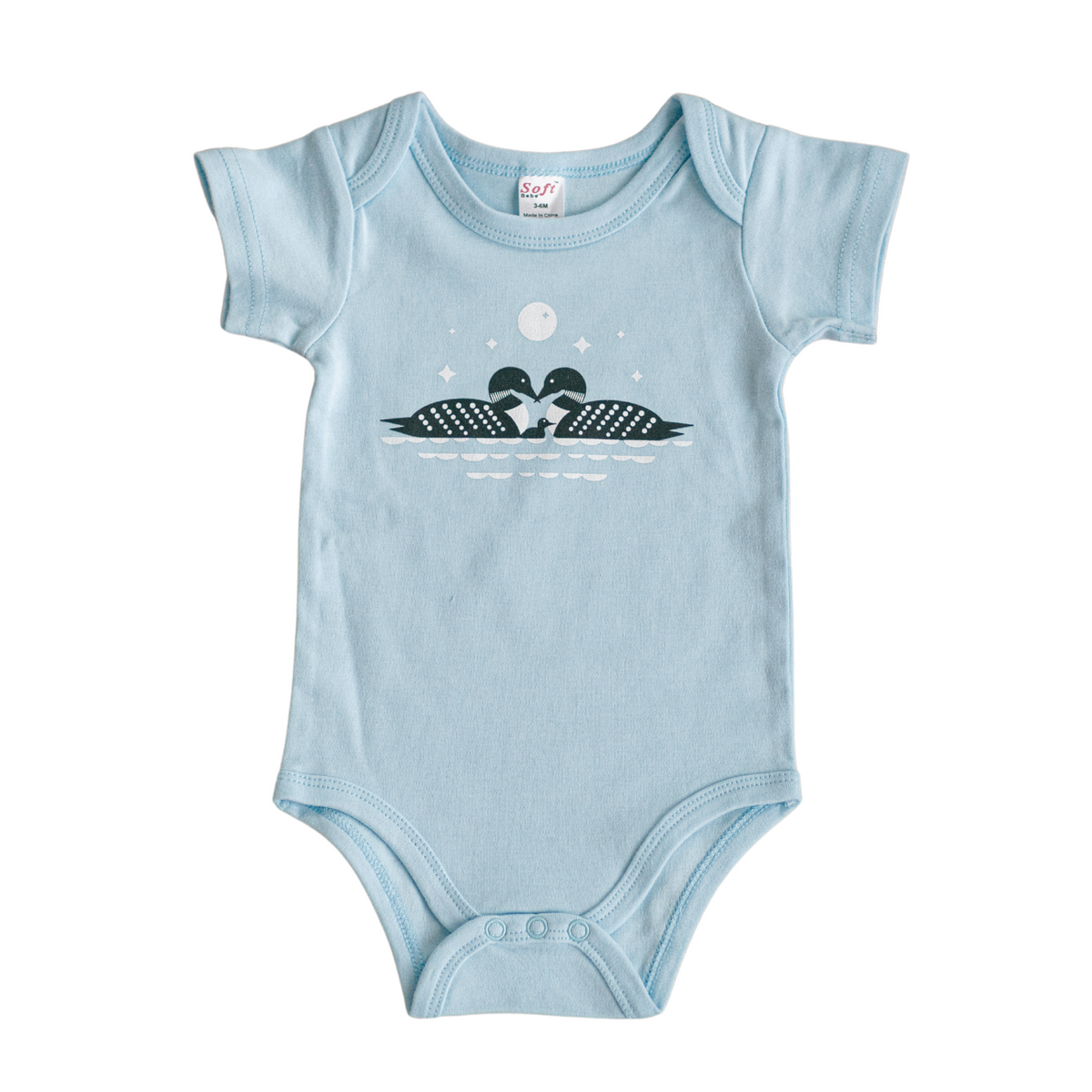 Loon Family Baby Onesie