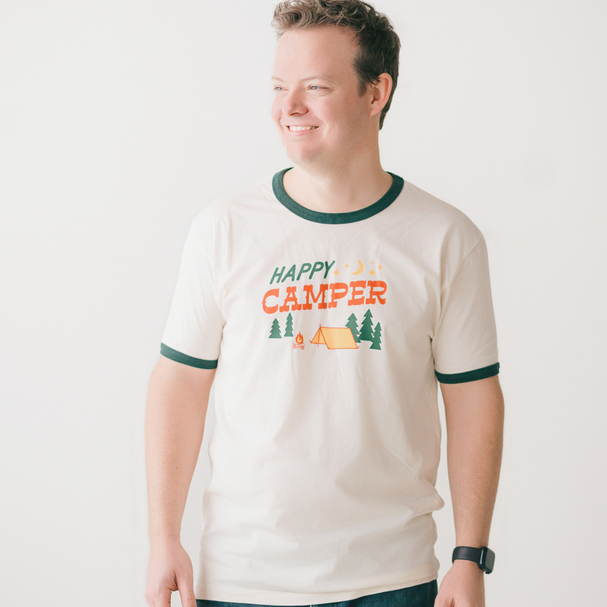 Happy Camper Adult T-Shirt