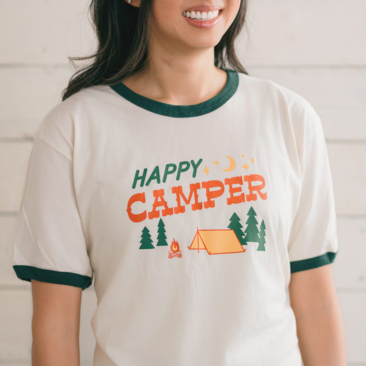 Happy Camper Adult T-Shirt