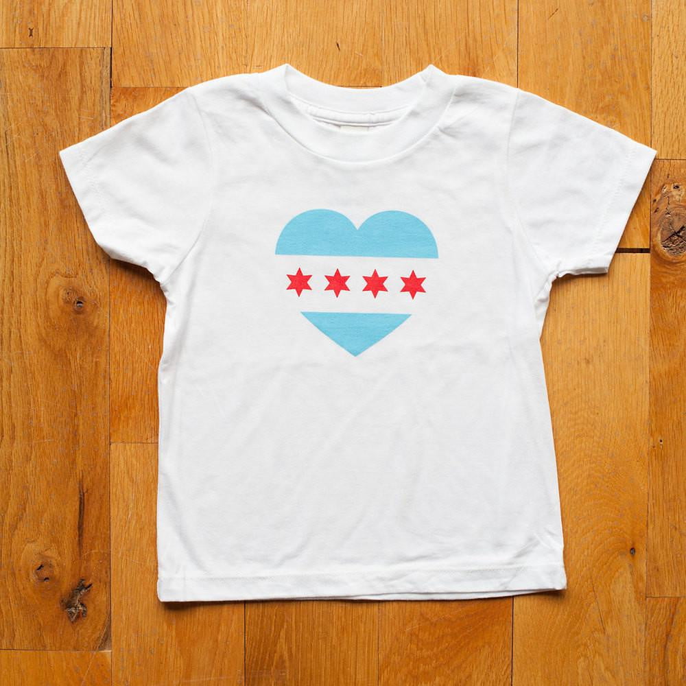 Chicago Flag T-Shirt in White